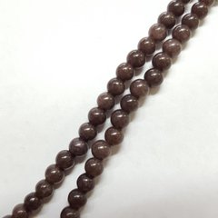 Яшма бусины 4 мм, натуральные камни, поштучно, темно-коричневые