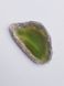 Кулон из агата 54*34*5 мм, срез из натурального камня, светло-зеленый, подвеска, украшение, медальон