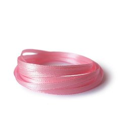 Лента атлас 0.5 см, цвет светло-розовый