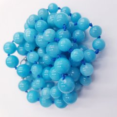 Аквамарин бусины 10 мм, натуральные камни, поштучно, голубой