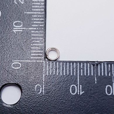 Кольцо для соединения, двойное, 4*1 мм, из бижутерного сплава, фурнитура, серебро