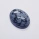 Кабошон из обсидиана 20*15*6 мм, из натурального камня, украшение, черный с серым