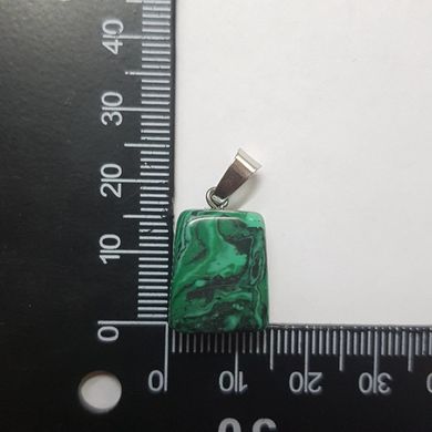 Кулон из малахита 16*13*10 мм, из натурального камня, подвеска, украшение, медальон, зеленый