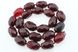 Рубеллит бусины 18*12 мм, натуральные камни, поштучно, бордовые