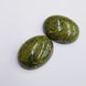 Кабошон из змеевика 22*17*7 мм, из натурального камня, украшение, зеленый