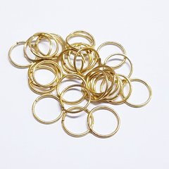 Кольцо для соединения, одинарное, 9*0,8 мм, из бижутерного сплава, фурнитура, золото