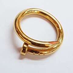 Кольцо, металлический, гвоздь, цвет золото