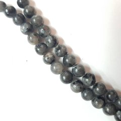 Лабрадор бусины 6 мм, натуральные камни, поштучно, темно-серый