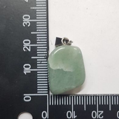 Кулон из нефрита 19*15*9 мм, из натурального камня, подвеска, украшение, медальон, светло-зеленый