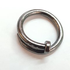 Кольцо, металлический, гвоздь, цвет сталь