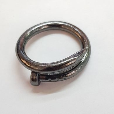 Кольцо, металлический, гвоздь, цвет сталь
