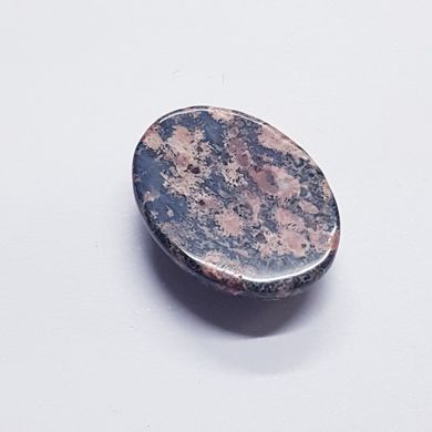 Кабошон з родоніту 20 * 15 * 6 мм, з натурального каменю, прикраса, рожевий з сірим
