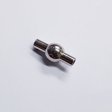Карабин магнитный, 16*9 мм, из бижутерного сплава, платина