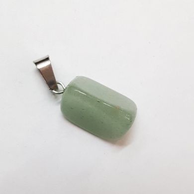 Кулон из нефрита 17*13*11 мм, из натурального камня, подвеска, украшение, медальон, светло-зеленый