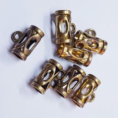 Бусина Бейл металева 11 * 14 * 7 мм, поштучно, золото