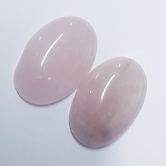 Кабошон из кварца 30*20*7 мм, из натурального камня, украшение, розовый