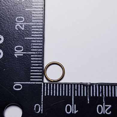 Кольцо для соединения, одинарное, 7*1 мм, из бижутерного сплава, фурнитура, бронза