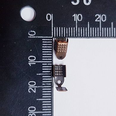 Обжиматель металлический 9*5*4 мм, поштучно, медь