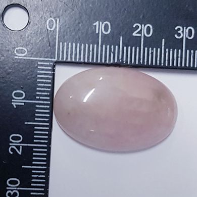 Кабошон из кварца 30*20*7 мм, из натурального камня, украшение, розовый