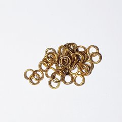 Кольцо для соединения, одинарное, 4*0,8 мм, из бижутерного сплава, фурнитура, золото