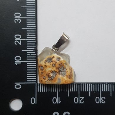 Кулон из сердолика 18*17*10 мм, из натурального камня, подвеска, украшение, медальон, светло-желтый