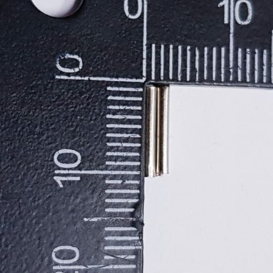 Трубочка металлическая 10*1 мм, поштучно, платина