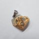 Кулон из сердолика 18*17*10 мм, из натурального камня, подвеска, украшение, медальон, светло-желтый