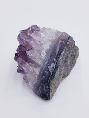 Аметист 24*39*25 мм, кристалл из натурального камня, друзы, куски, минерал, сиреневый с серым