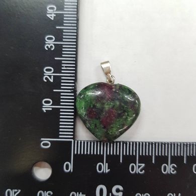 Кулон из цоизита ~19*19*5 мм, из натурального камня, подвеска, украшение, медальон, розово-зеленый, скидка 30% (есть брак)