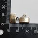 Концевик металлический, для широкого браслета, из бижутерного сплава, 10*11*5 мм, серебро
