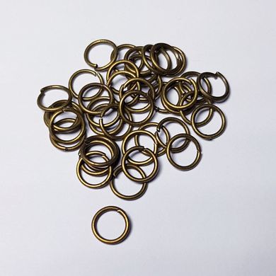 Кольцо для соединения, одинарное, 6*1 мм, из бижутерного сплава, фурнитура, бронза