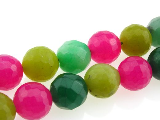 Агат вены дракона бусины 12 мм, натуральные камни, поштучно, разноцветный ( розовый, салатовый и зеленый )