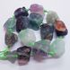 Бусины ~16*~27 из натуральных камней флюорита, не обработанные, поштучно, разноцветный