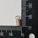 Концевик-пружинка металлический, из бижутерного сплава, 7*5 мм, серебро