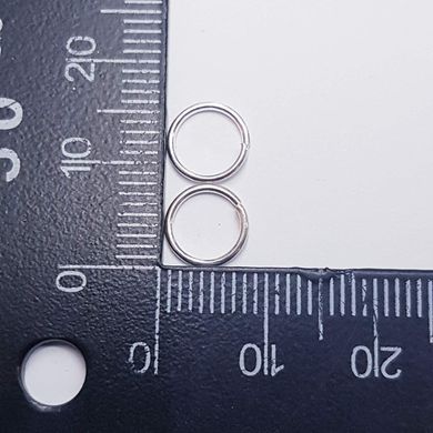 Кольцо для соединения, одинарное, 8*1 мм, из бижутерного сплава, фурнитура, серебро