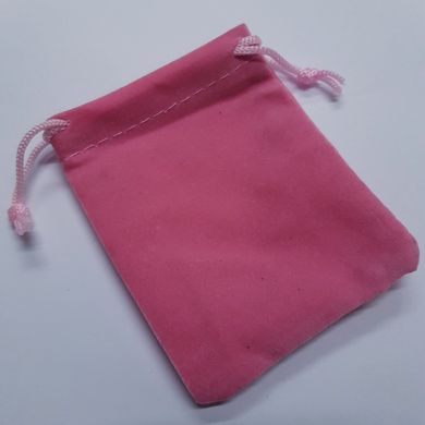 Подарочный мешочек для украшений, из бархата, 8*7*0,3 см, розовый