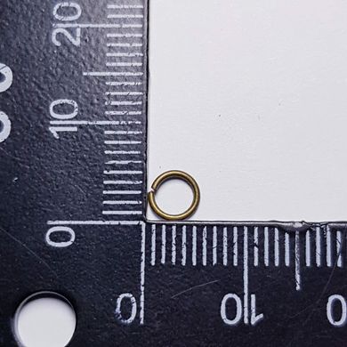 Кольцо для соединения, одинарное, 5*0,8 мм, из бижутерного сплава, фурнитура, бронза