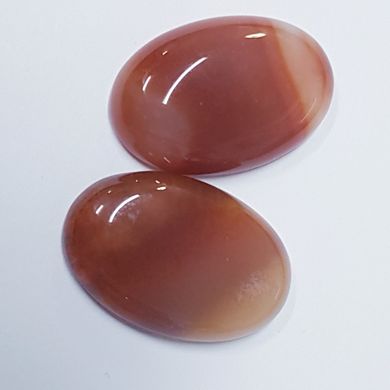 Кабошон из сердолика 30*20*7 мм, из натурального камня, украшение, коричневый