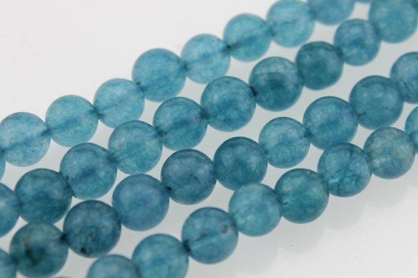 Аквамарин бусины 8 мм, натуральные камни, поштучно, голубые