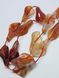 Сердолик бусины 28*15 мм, натуральные камни, поштучно, лилии коричневые