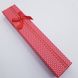 Подарочная коробочка для украшений, 210*42*22 мм, с атласным бантом, красная