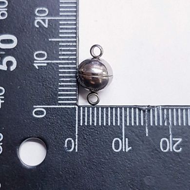 Карабин магнитный, 13*8 мм, из бижутерного сплава, платина