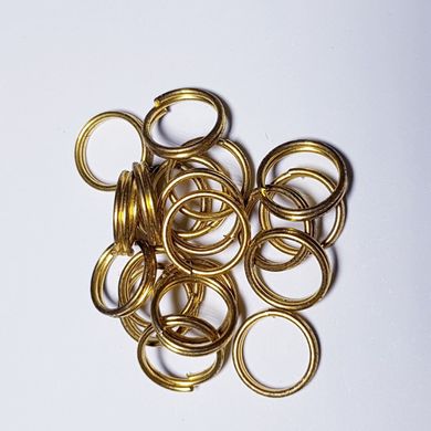 Кольцо для соединения, двойное, 8*1,2 мм, из бижутерного сплава, фурнитура, золото