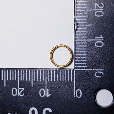 Кольцо для соединения, двойное, 8*1,2 мм, из бижутерного сплава, фурнитура, золото