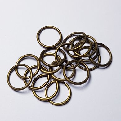 Кольцо для соединения, одинарное, 10*1 мм, из бижутерного сплава, фурнитура, бронза