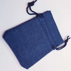 Подарочный мешочек для украшений, из хлопка, 8,5*6,5*0,4 см, синий