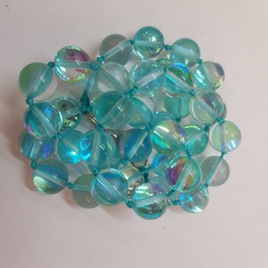Опал имитация бусины 8 мм, ~46 шт / нить, натуральные камни, на нитке, голубые