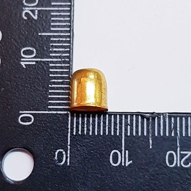 Шляпка металлическая из бижутерного сплава, 7*6 мм, колокольчик, золото