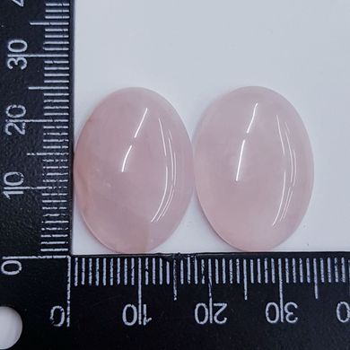 Кабошон из кварца 25*17*6 мм, из натурального камня, украшение, розовый