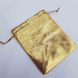 Подарочный мешочек для украшений, из органзы, 9,5*12 см, со шнурком, золото